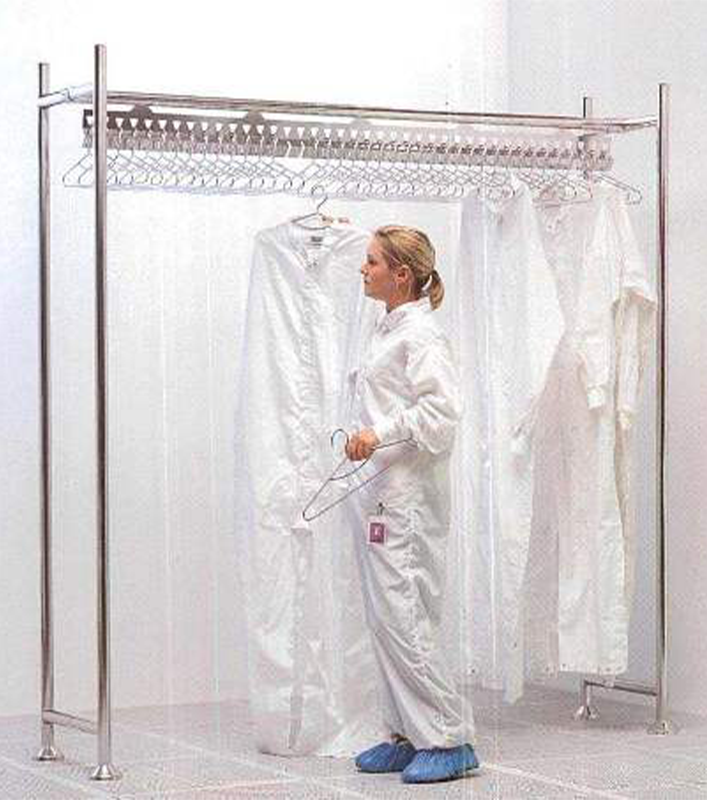 Garment Racks - For Full Length Cleanroom Coveralls